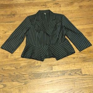 Guess Hip length pinstripe jacket